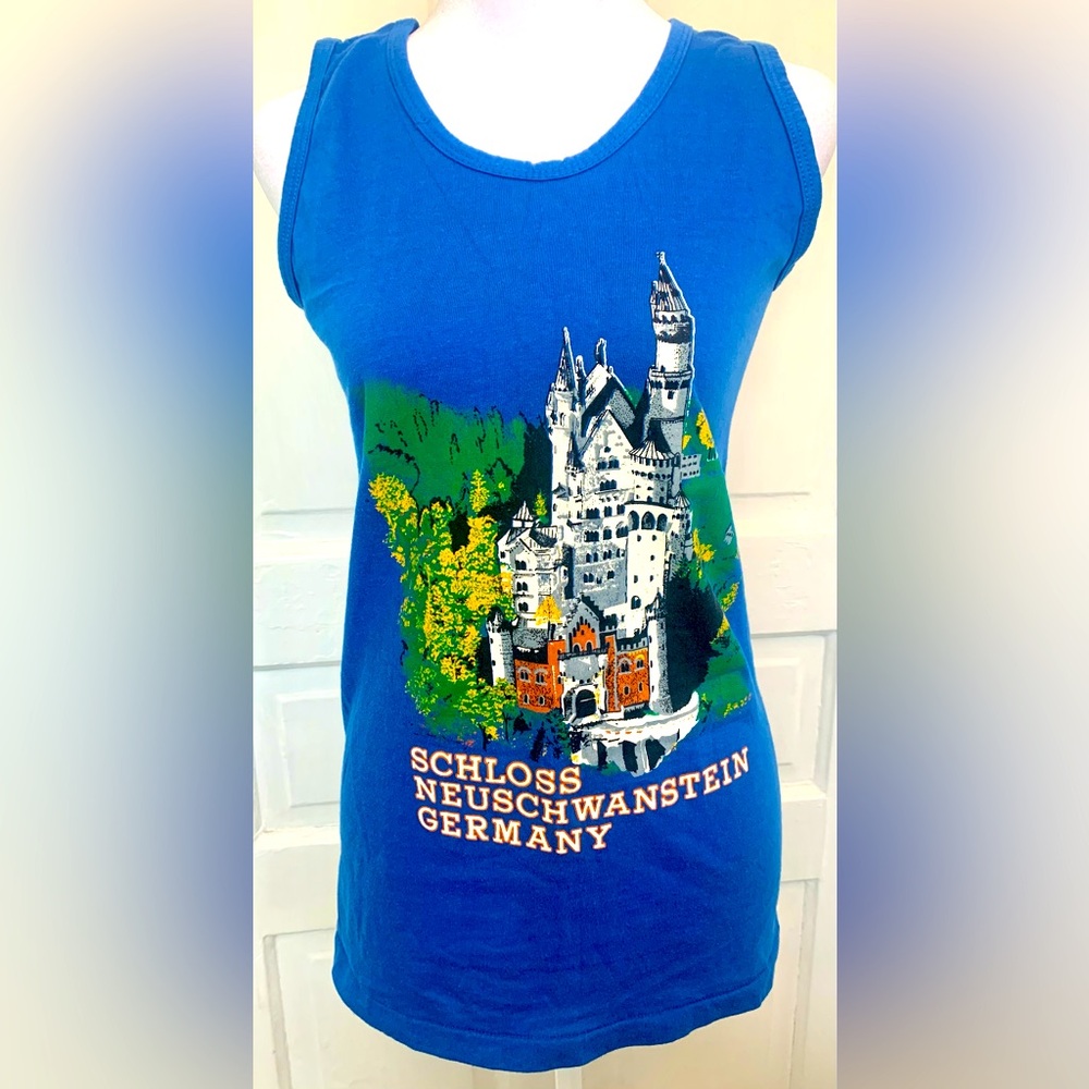 Schloss Neuschwanstein Germany Tank Top - Vintage - 80s